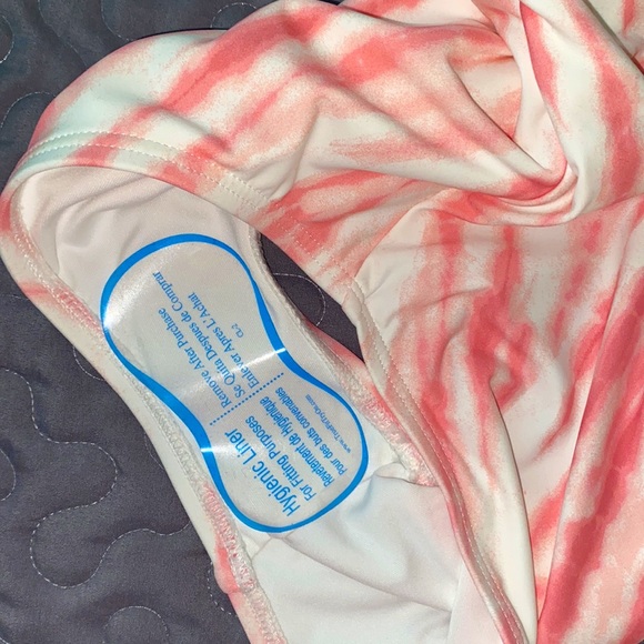 Michael Kors Tie-Dye Lace-Up Pink Swimsuit - Picture 10 of 10